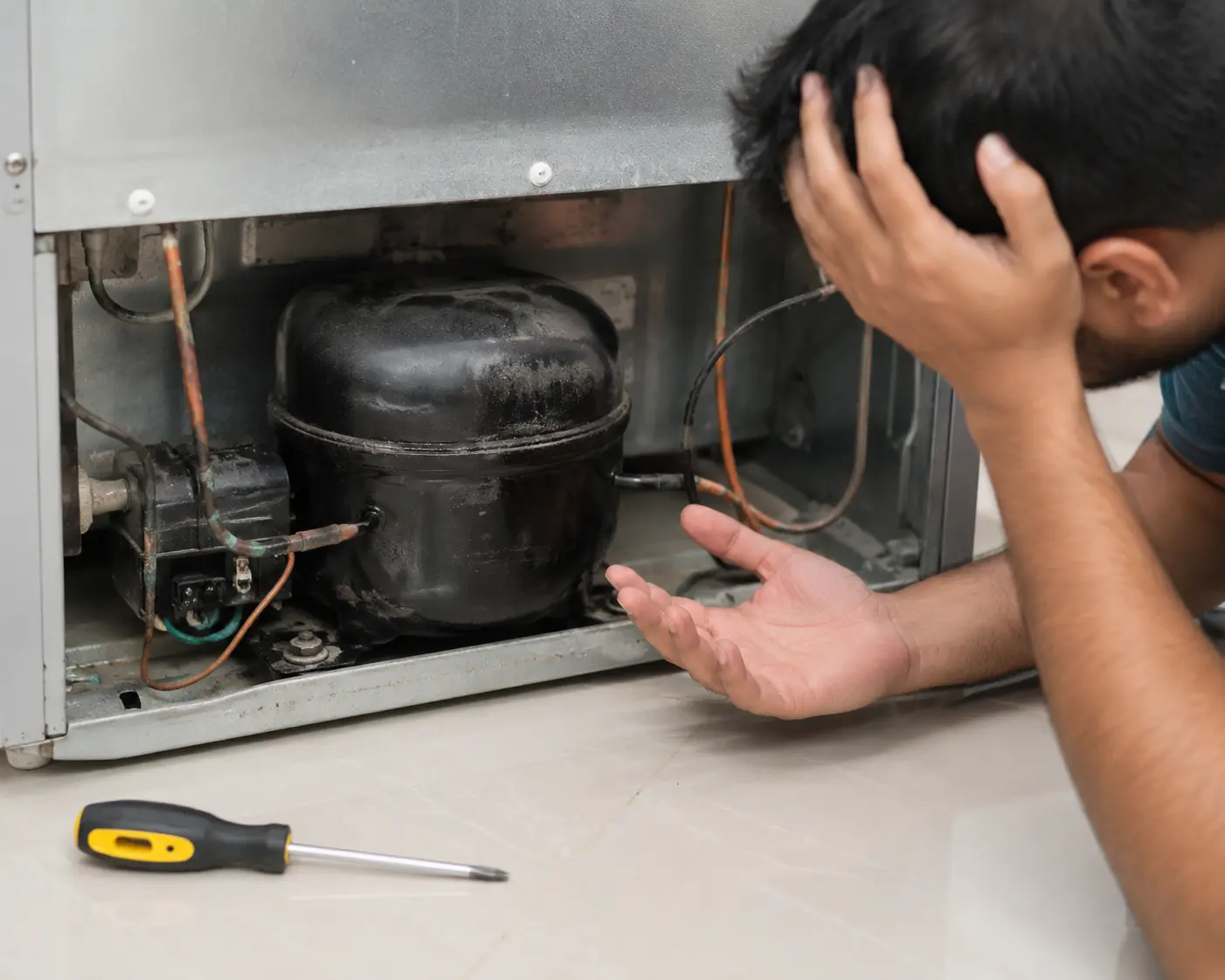 Refrigerator compressor not cooling repair Sarasota