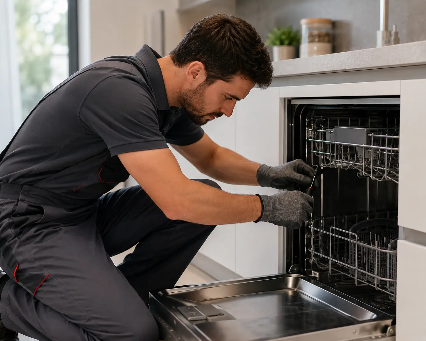 Bosch specialist technician repairing dishwasher Sarasota