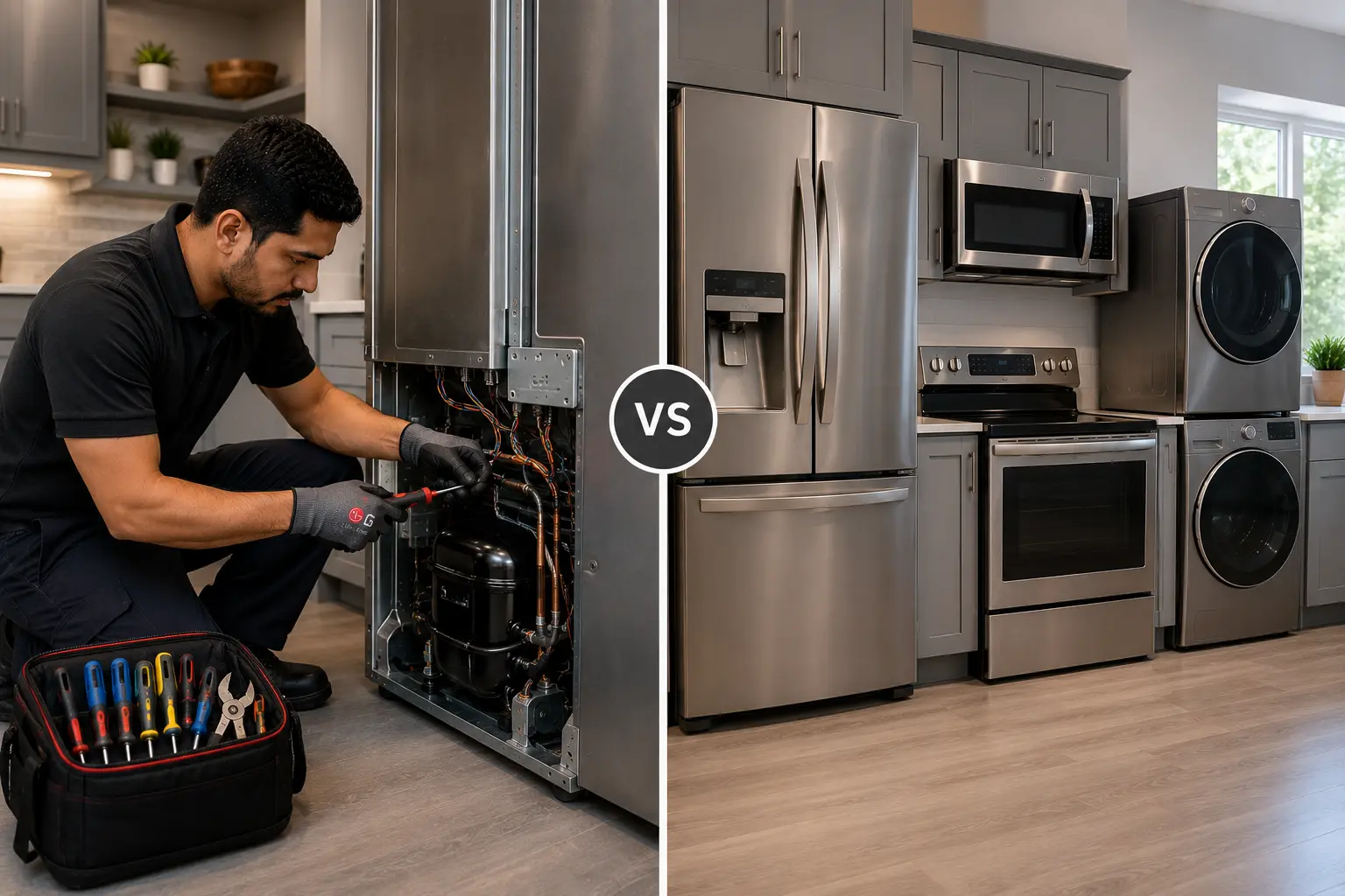 LG appliance repair versus replace Sarasota