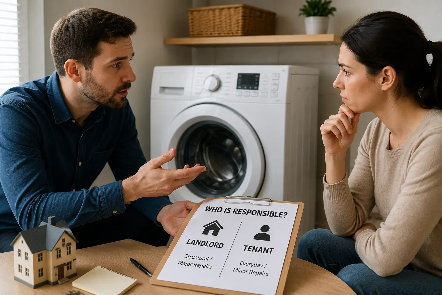 Landlord tenant washer repair responsibility Sarasota