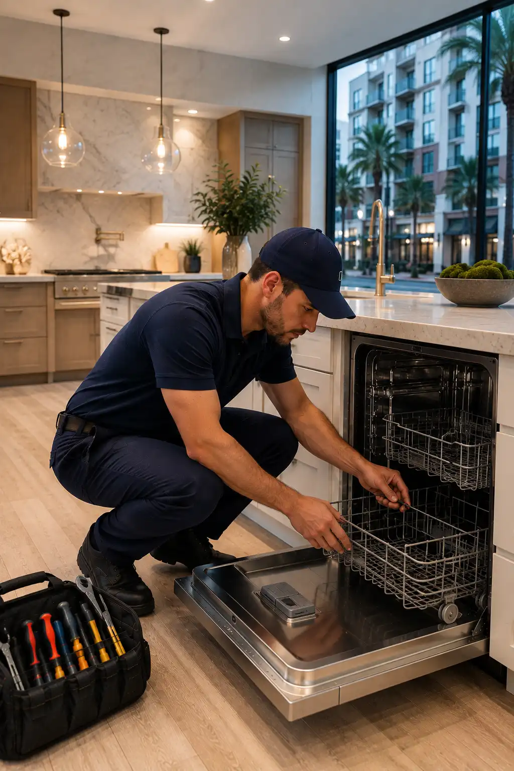 New construction luxury kitchen appliance repair Rosemary District