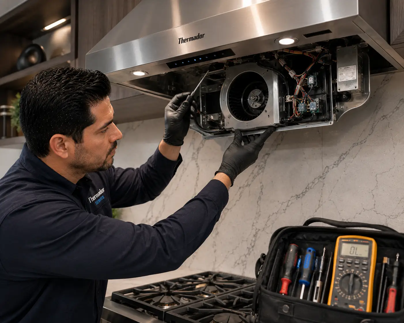 Thermador range hood repair