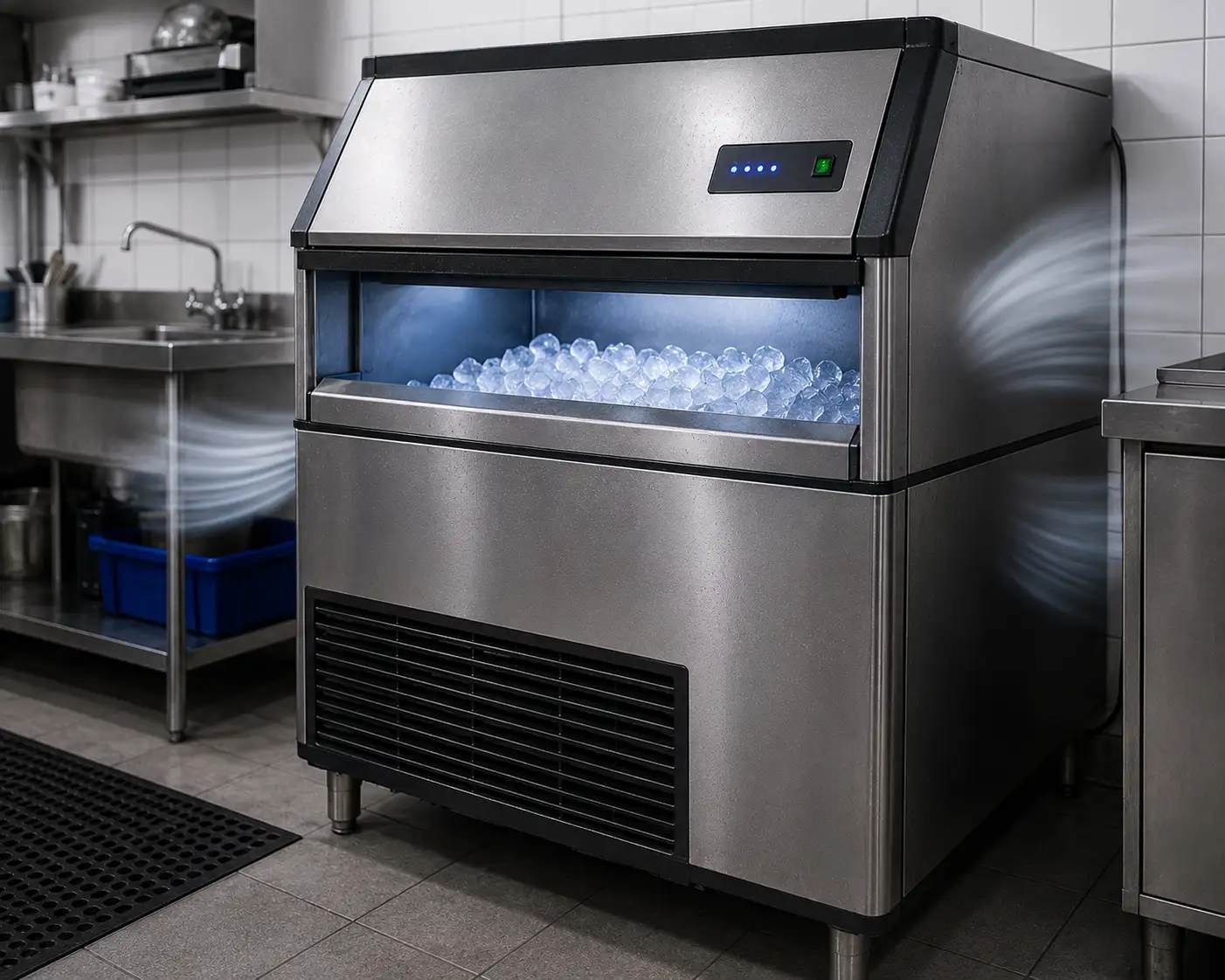 Commercial ice machine running constantly