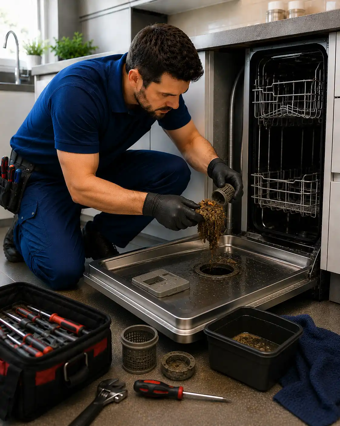 Dishwasher clogged repair Sarasota