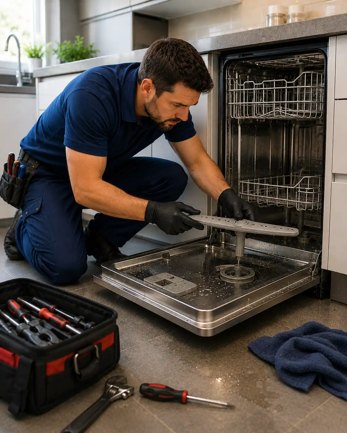 Dishwasher not spraying water repair Sarasota
