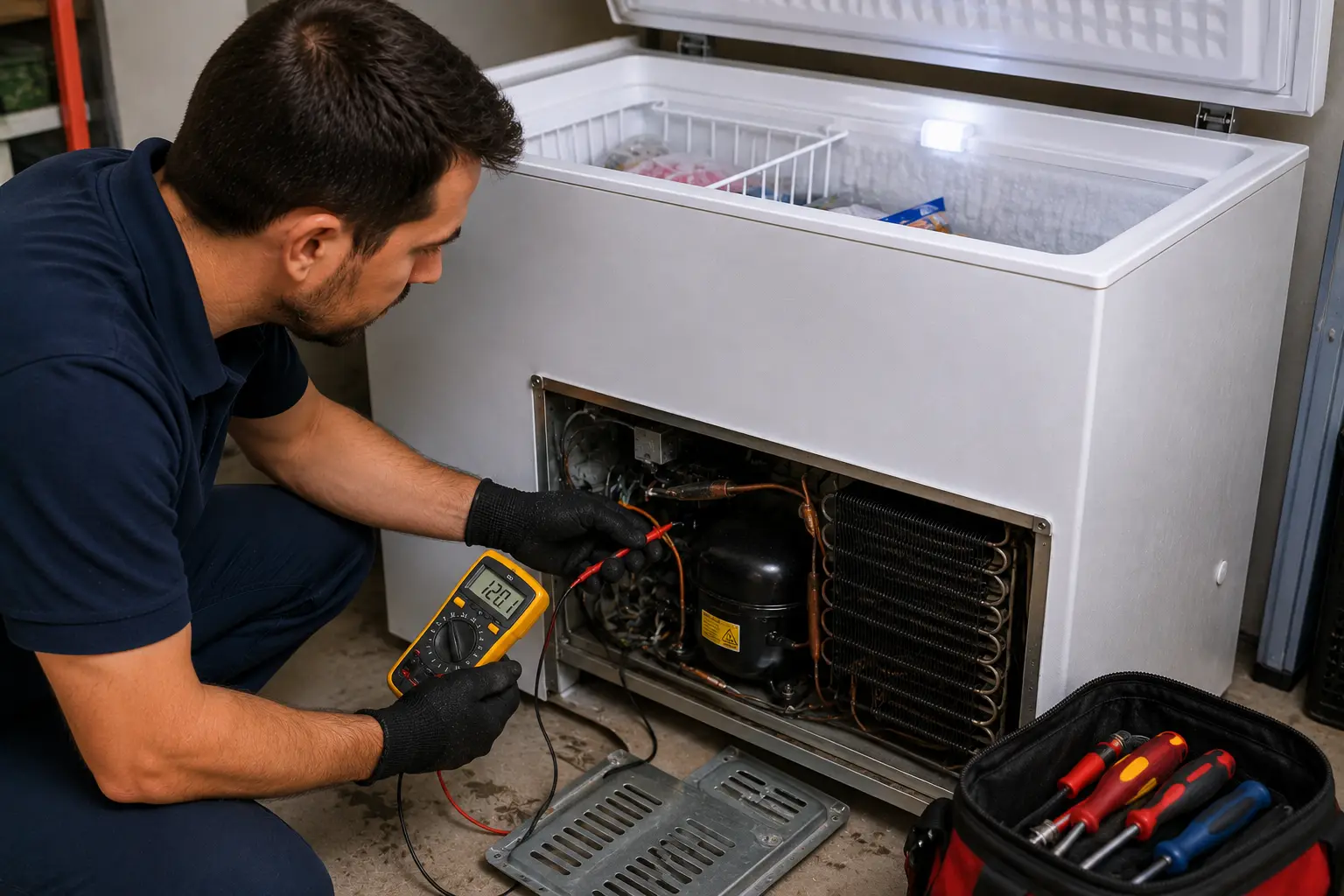 Freezer running constantly repair Sarasota