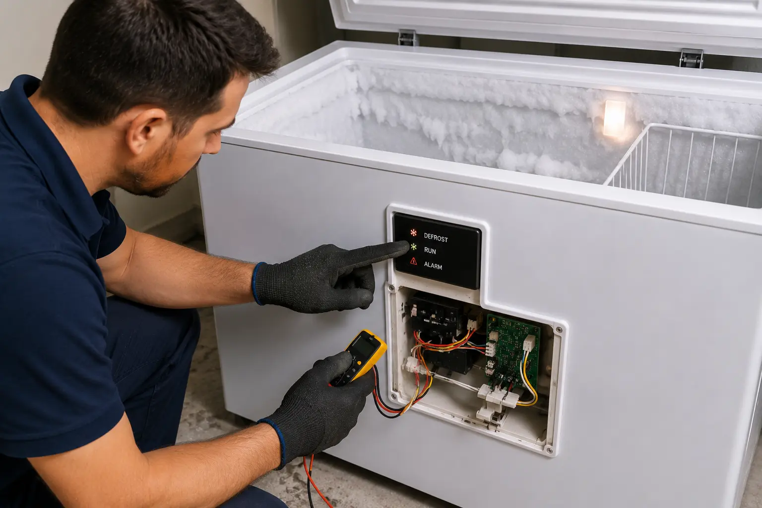 Freezer stuck in defrost mode repair Sarasota