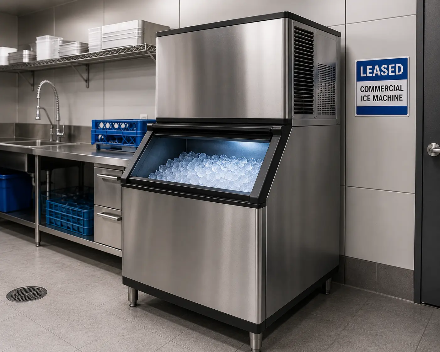 Leased commercial ice machine