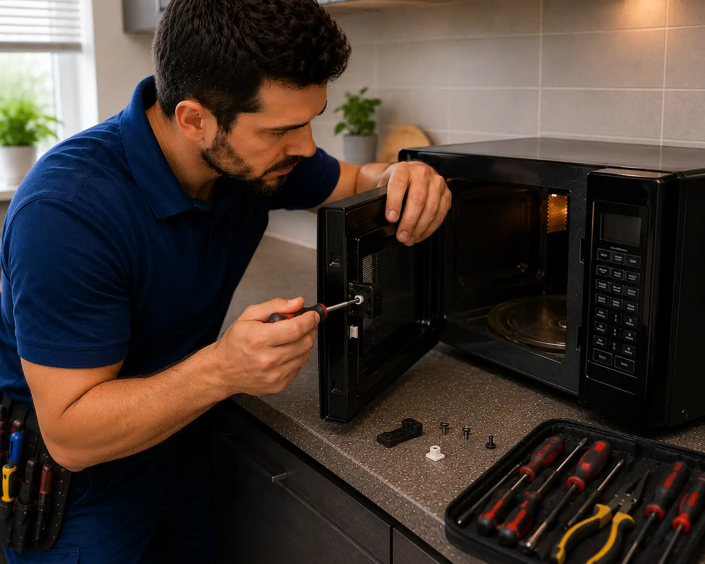Microwave door not closing repair Sarasota