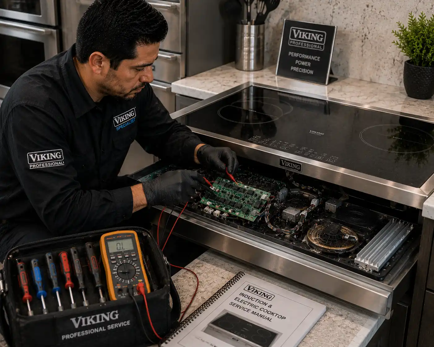 Viking induction and electric cooktop repair