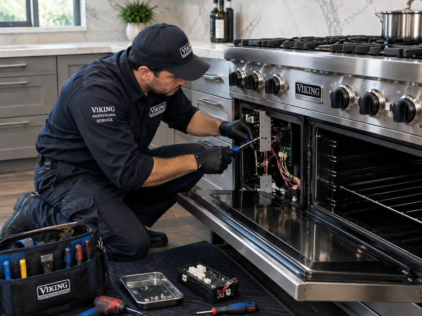 Viking Professional 5 Series range repair