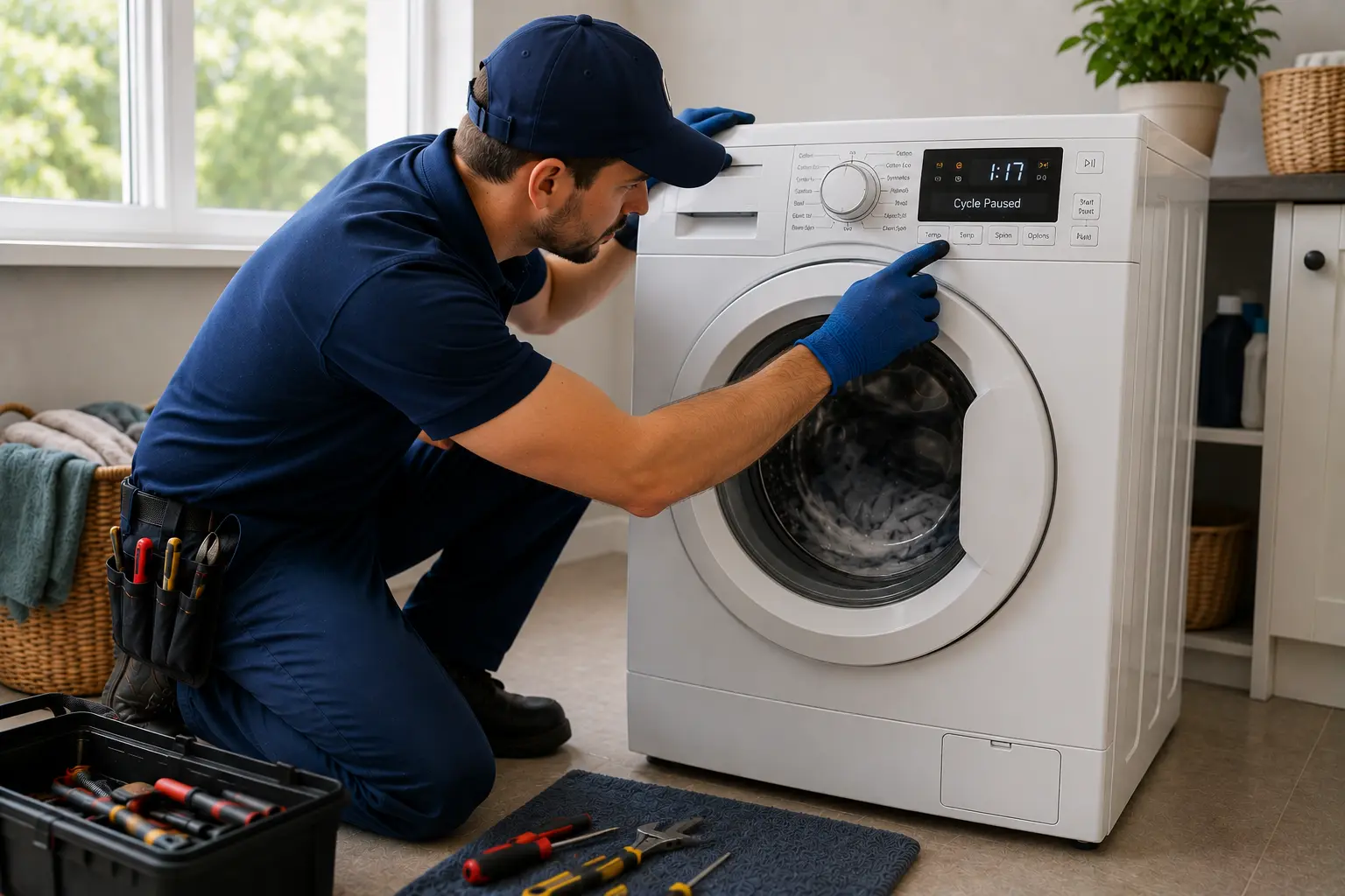 Washer stops mid cycle repair Sarasota