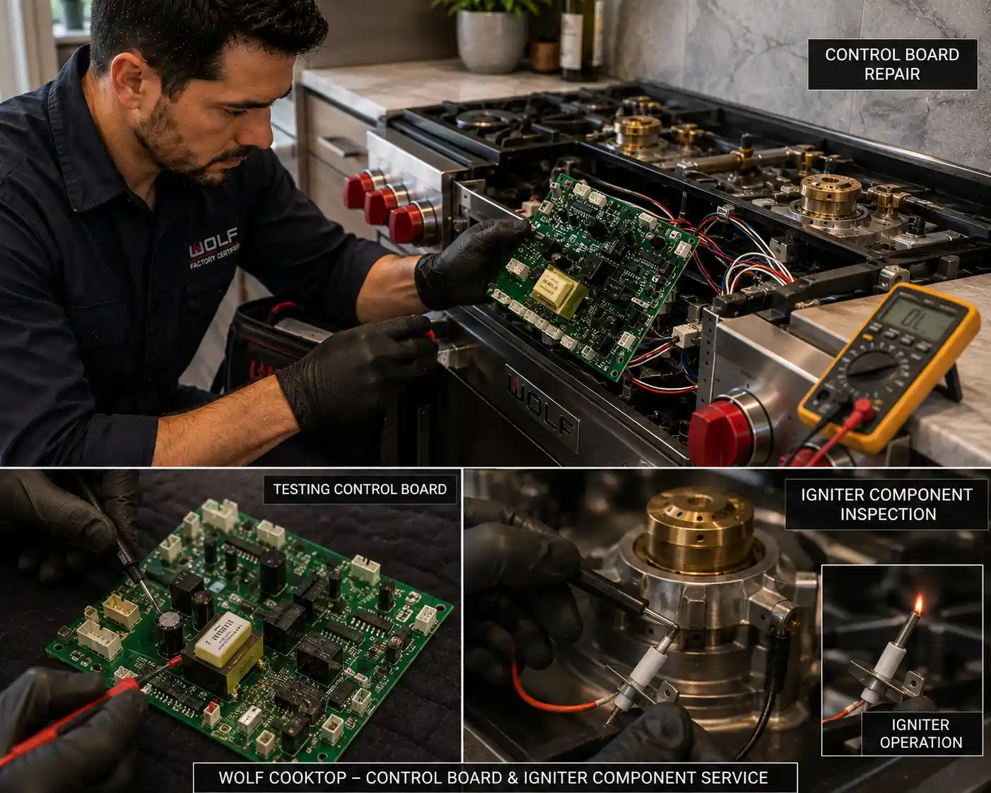 Wolf control board and igniter component repair Sarasota