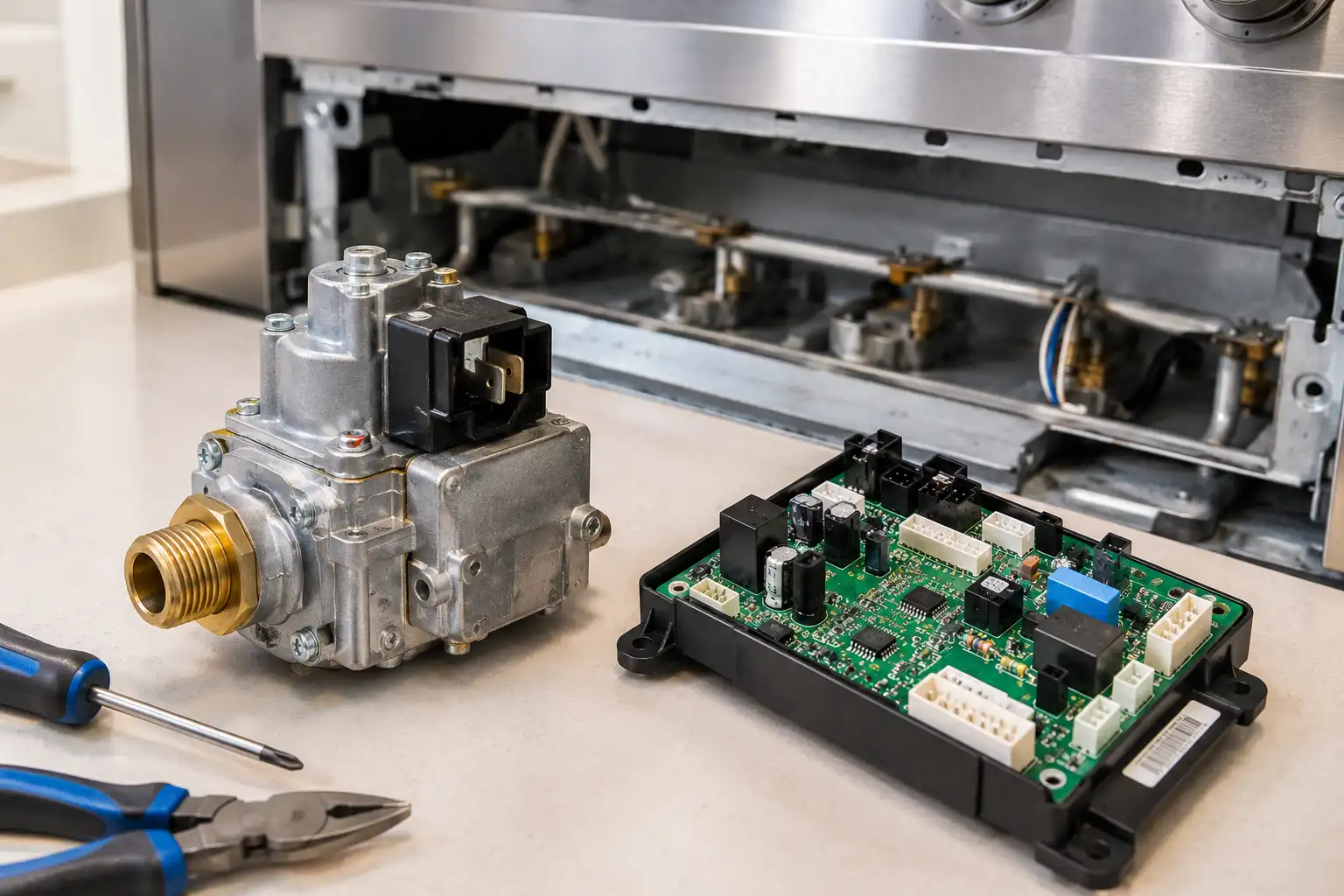 Thermador gas valve and control board component repair Sarasota